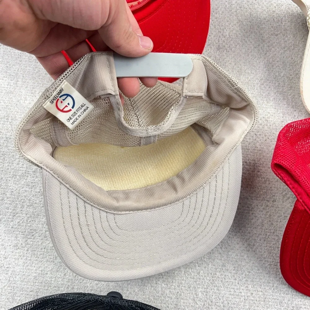 Vintage Trucker Hat Lot Snapback Cap 80s 90s Y2K Patch USA Advertising Rope BQ5